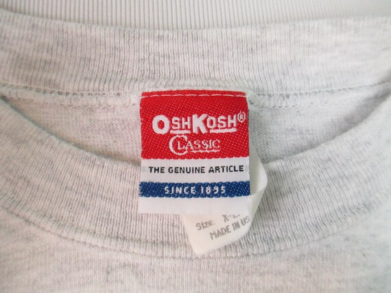 Vintage Osh Kosh Classic Graphic T-shirt 90's Adu… - image 3