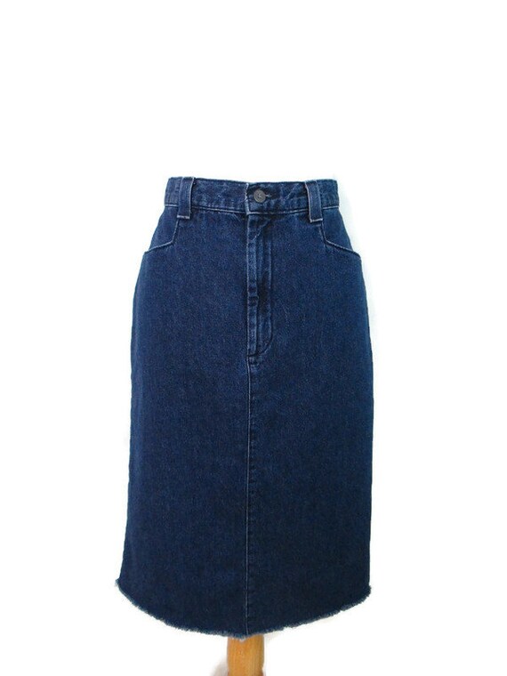 Jupe En Jean Bleu Foncé - Marque V By Very - Taille 10 - Style Mini - Occasion Très Bon état