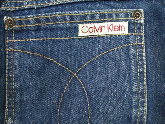 1980's High Waist Calvin Klein Jeans Distressed F… - image 8