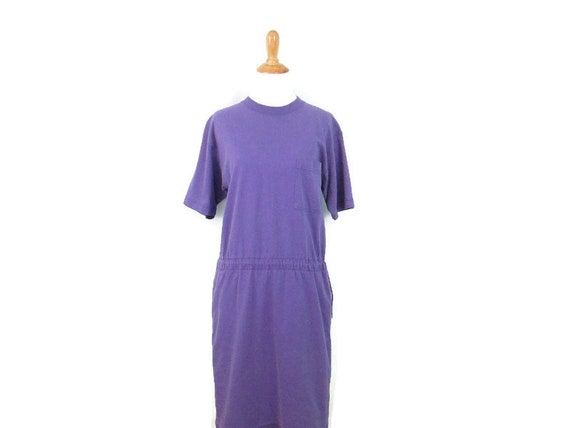 Lizwear Purple Cotton T-shirt Dress Vintage Women's Small - Etsy