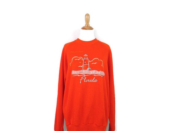 Vintage 1980's Florida Lighthouse Sweatshirt 80's… - image 1