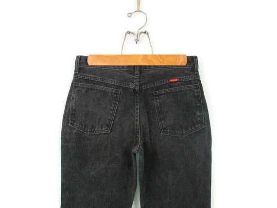 80's Rustler Faded Black Jeans Vintage Boy's Size… - image 5