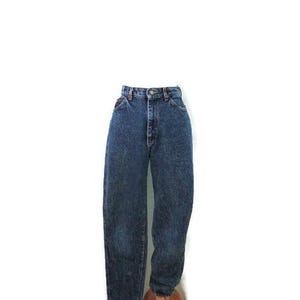 Lee hoge taille vintage jaren 80 stonewashed jeans dames 10 medium pepper wash denim
