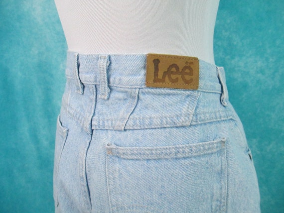 Lee Light Wash 14 Medium Vintage Jeans High Rise … - image 8