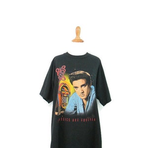 90&#39;s Elvis Presley XL T-Shirt Single Stitch Vintage Elvis Jukebox Tee