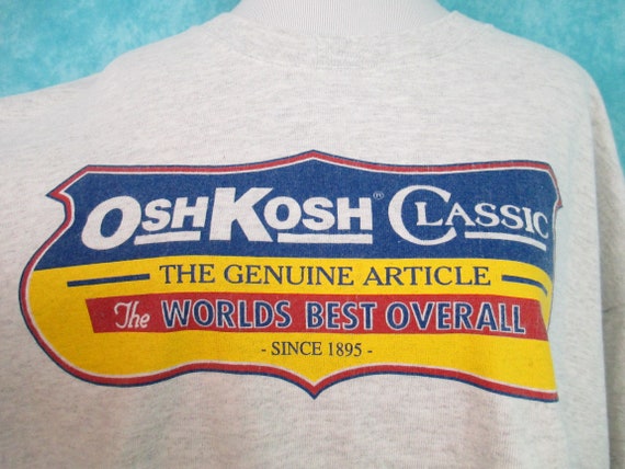 Vintage Osh Kosh Classic Graphic T-shirt 90's Adu… - image 4