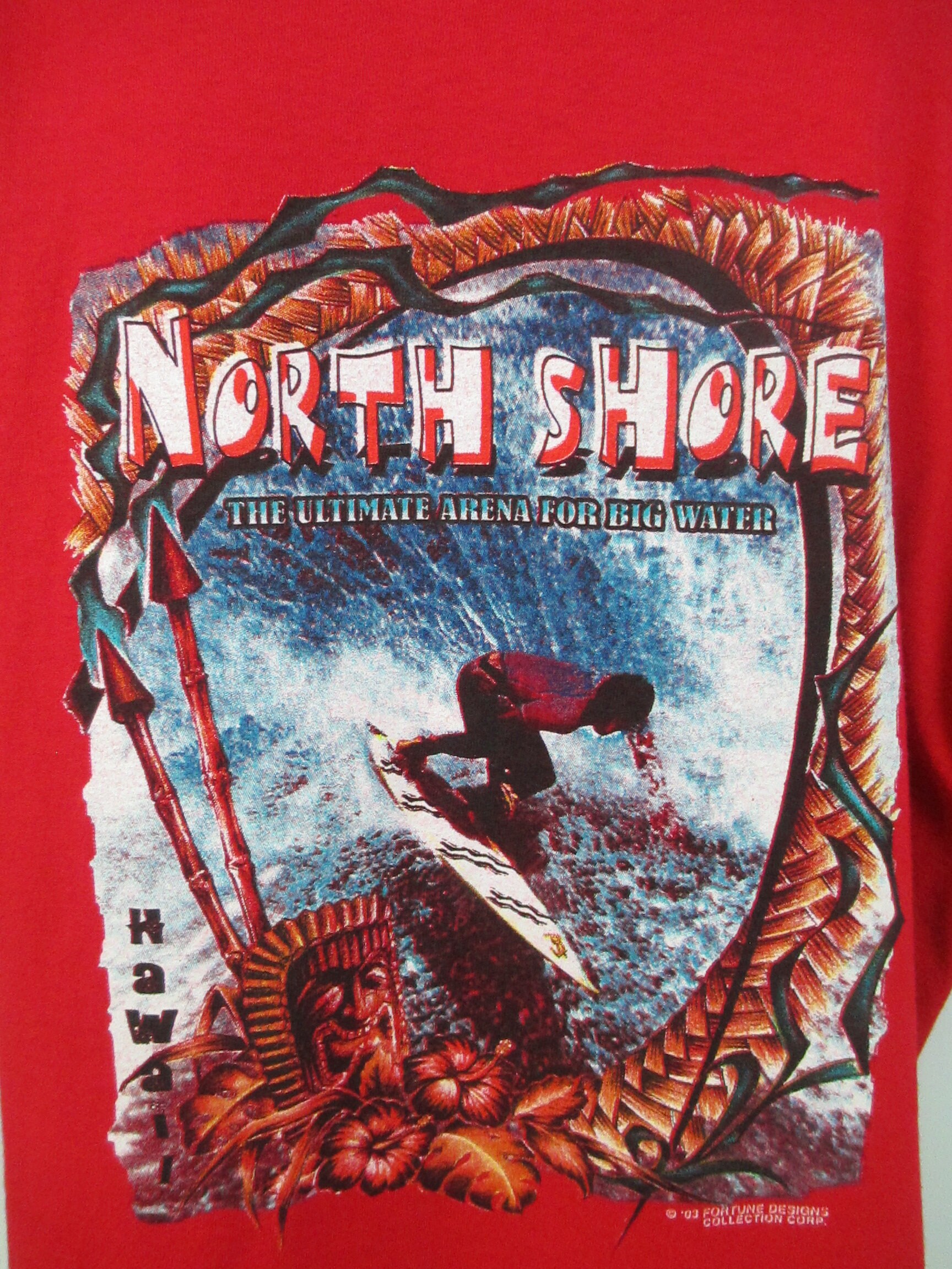 Vintage Hawaii Surf Shirt North Shore Hawaiian Surfing Company XL 