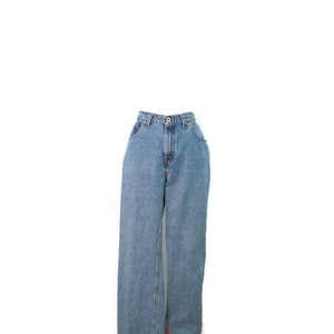 Vintage 90&#39;s Levi&#39;s Silver Tab Flare Jeans Junior&#39;s 13 Medium Distressed High Waist Denim