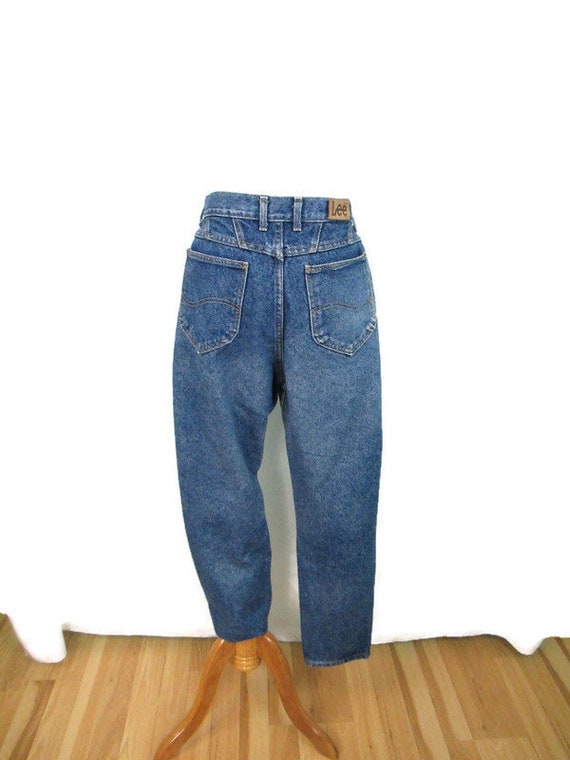 Lee 1980's Distressed Faded Jeans Vintage 80's Hi… - image 4