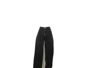Arizona Jean Company Schwarz Vintage Jeans 90er Herren Gerades Bein 36 Zoll Taille Denim