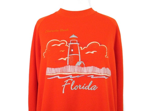 Vintage 1980's Florida Lighthouse Sweatshirt 80's… - image 4