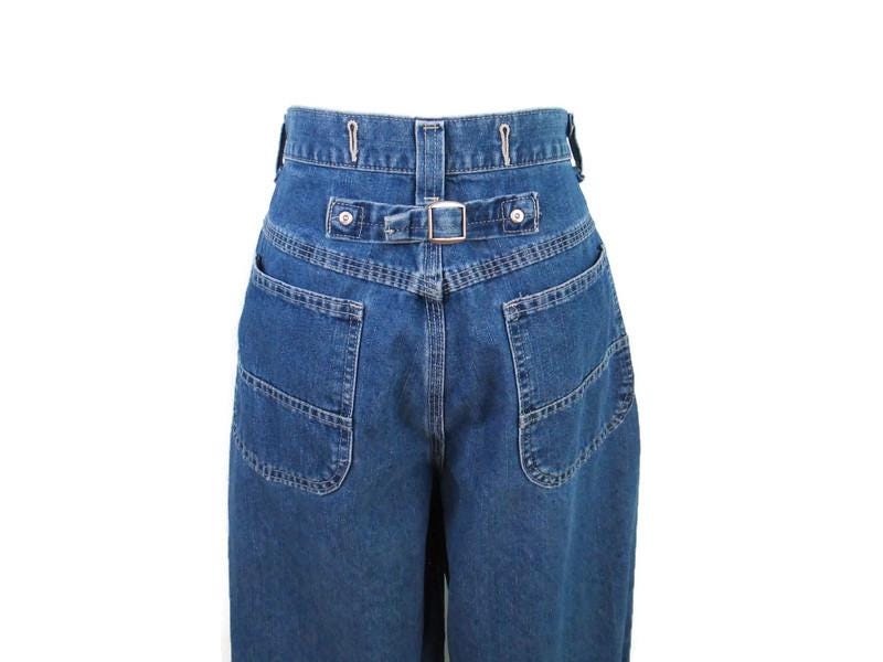 神シルエット◎ 90s RIVETED Lee Wide Denim Pants Vintage 90s Lee Riveted Buckle Back Baggy Wide Leg Skater