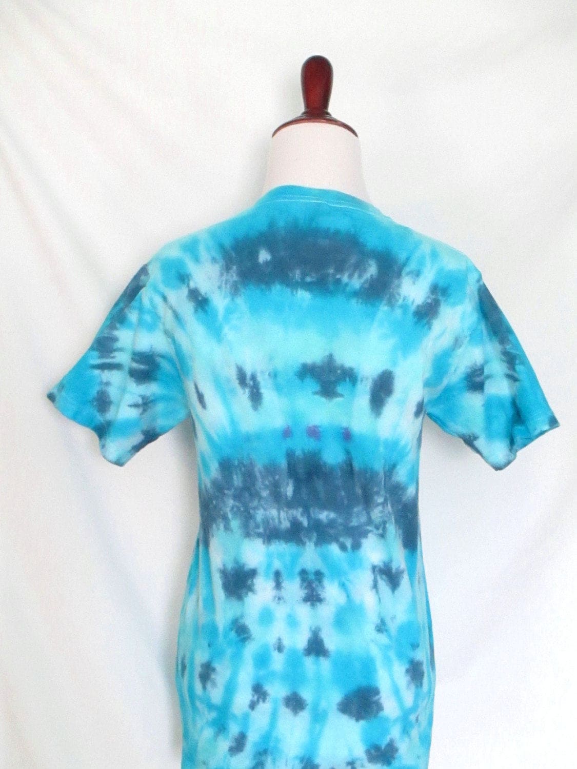 90's Tie Dye T-shirt Vintage Blue Tie Dyed Shirt - Etsy