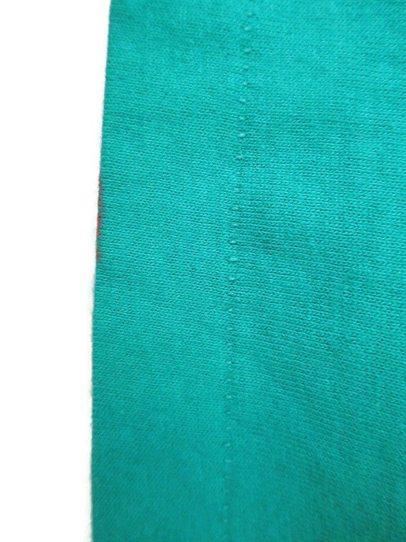 Button Your Fly Levi's 501 Teal Graphic Tee XL Co… - image 6