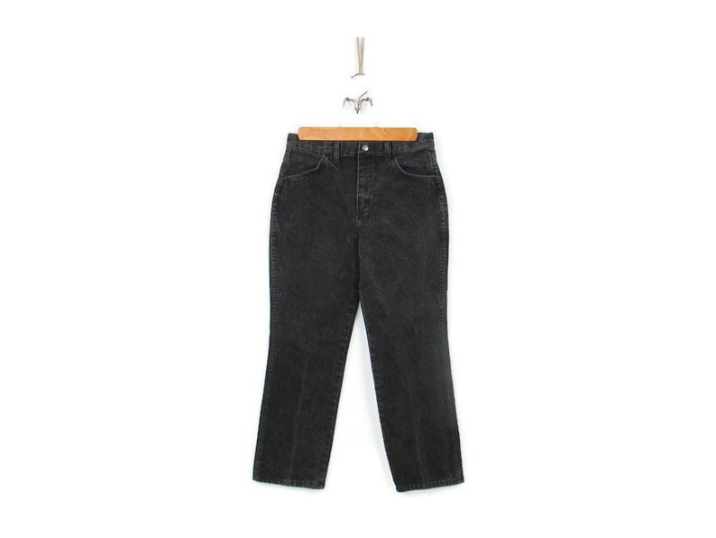 80's Rustler Faded Black Jeans Vintage Boy's Size 16 | Etsy