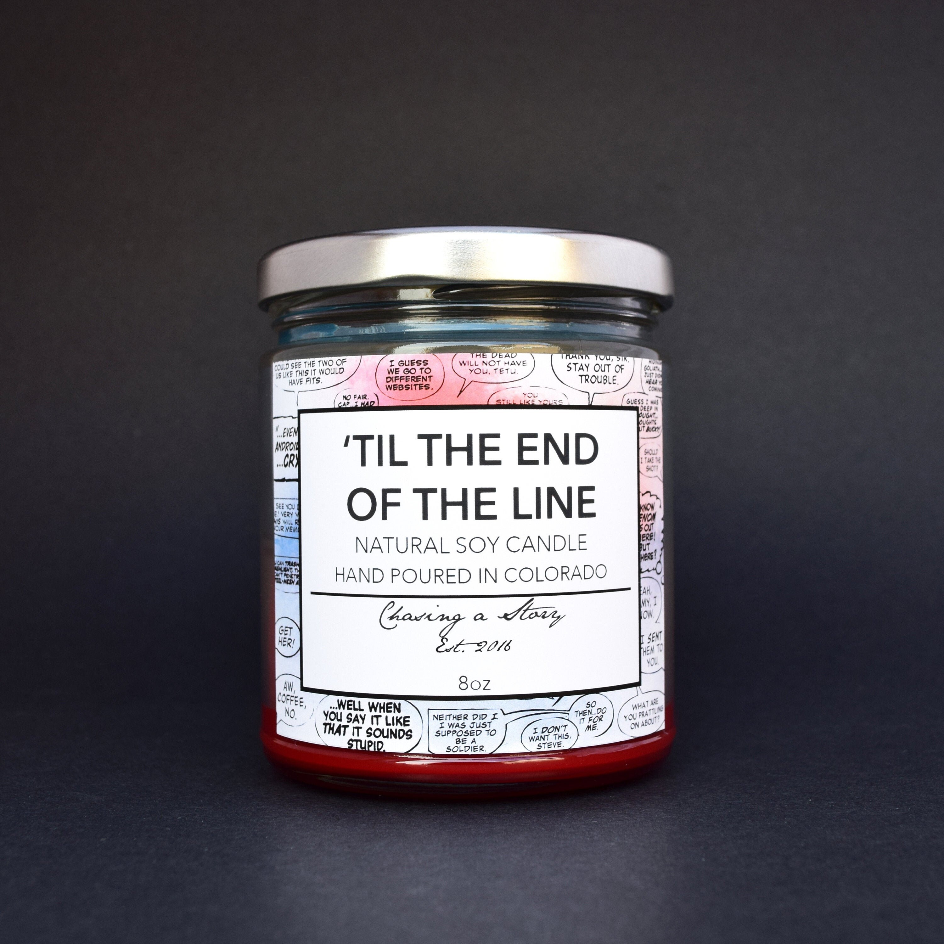 Til the End of the Line // 8OZ Soy Candle - Steve Rogers - Bucky Barn…