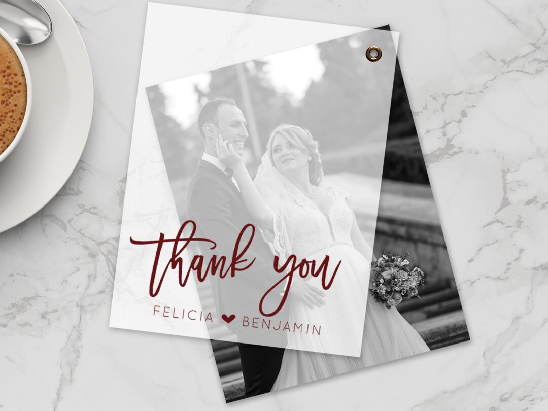 Personalized Photo Thank You Cards - Wedding Photo Cards - Custom ...