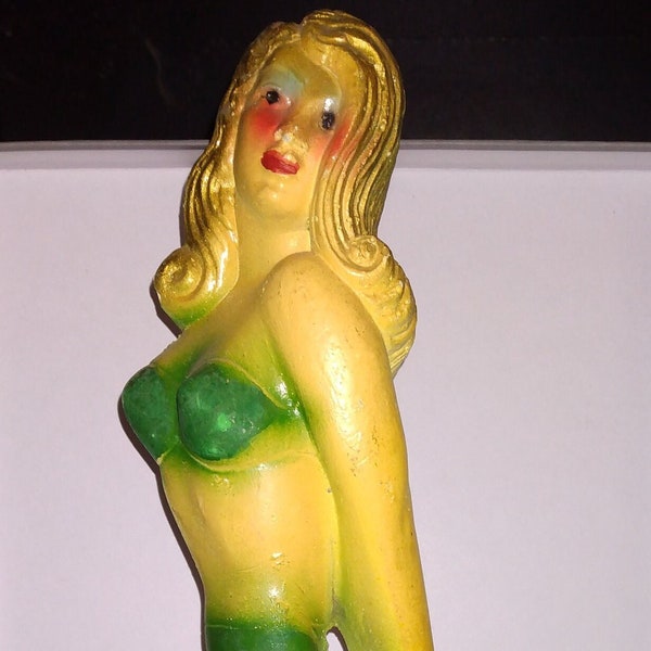 Vintage Chalkware/Carnival Miss America Figure RARE