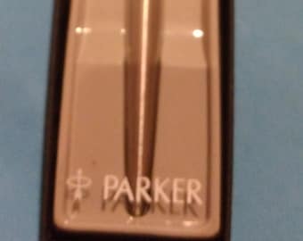 Vintage 1996 Parker Jotter Pen, In box, Silver