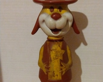 Vintage 1960er Jahre SOAKY Schaumbad Flasche, Stellvertretender Hund