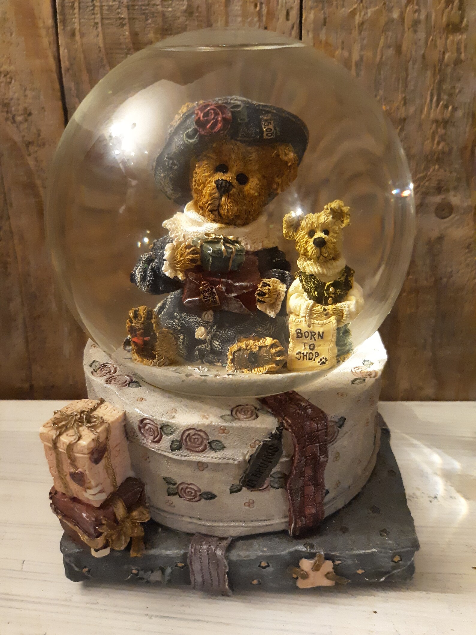 Retired Boyd's Bears Collection Musical Snow Globe Song Etsy