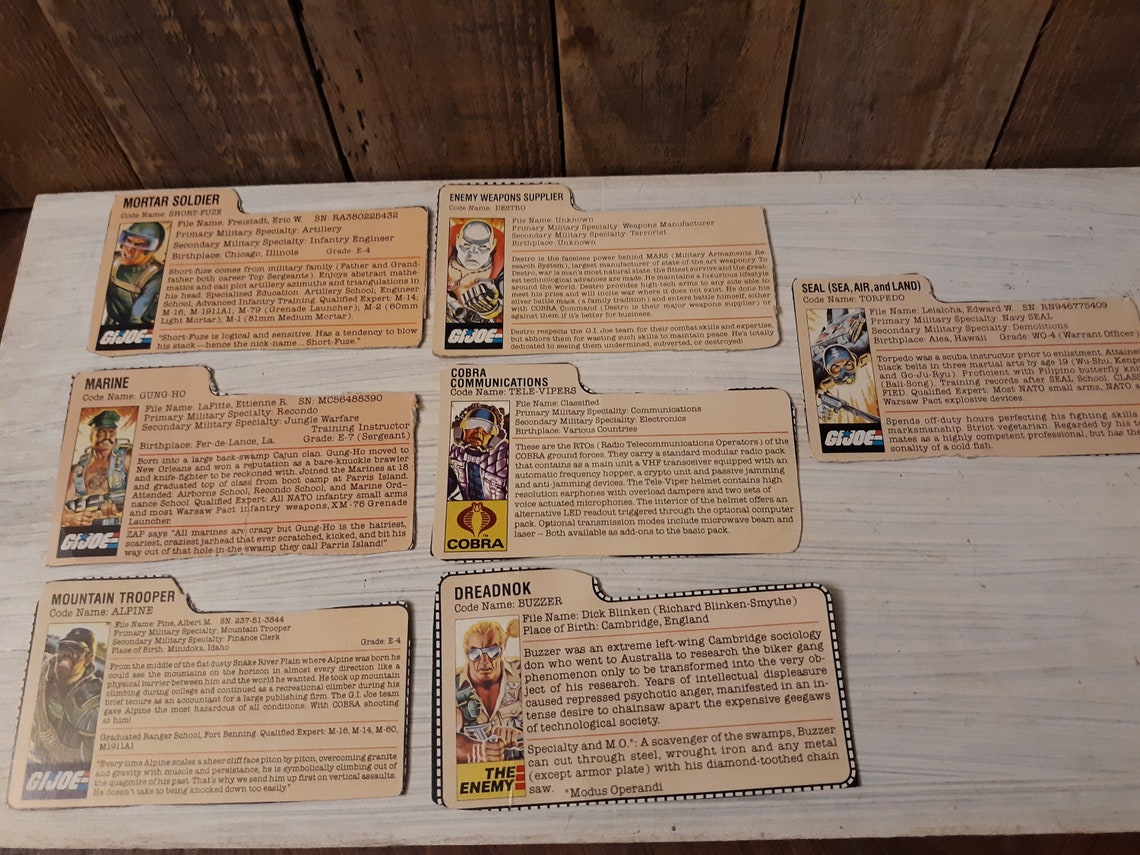 gi joe cards value