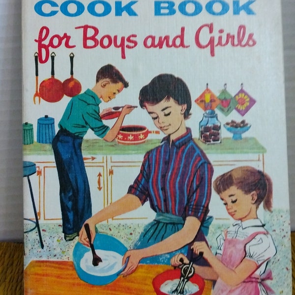 Vintage Betty Crockers Cookbook for Boys and Girls, 1957