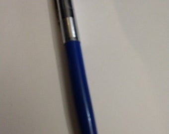 Vintage Tuckersharpe Fountain Pen, Blue Chrome Cap