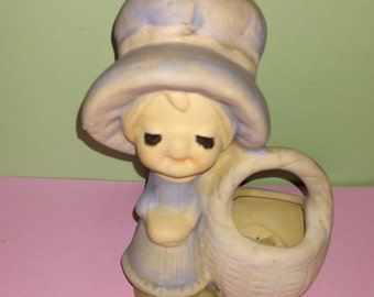 Vintage Ceramic Poppet Figure/Bud Vase, UCTCI Japan