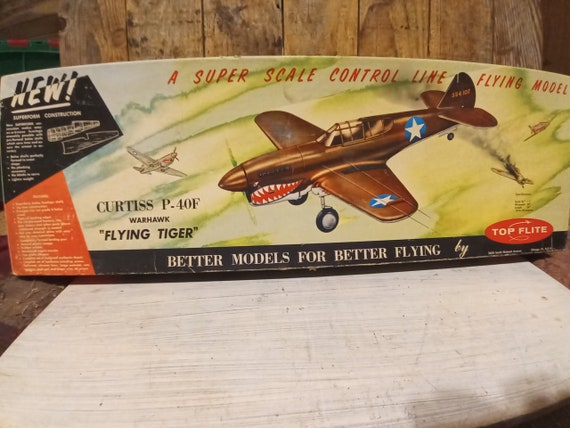 Art & Collectibles Vintage Top Flite Curtiss P-40 Warhawk Flying Tiger ...