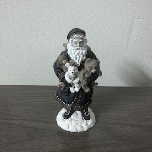 Vintage Pipka Reflections of Christmas Teddy Bear Santa