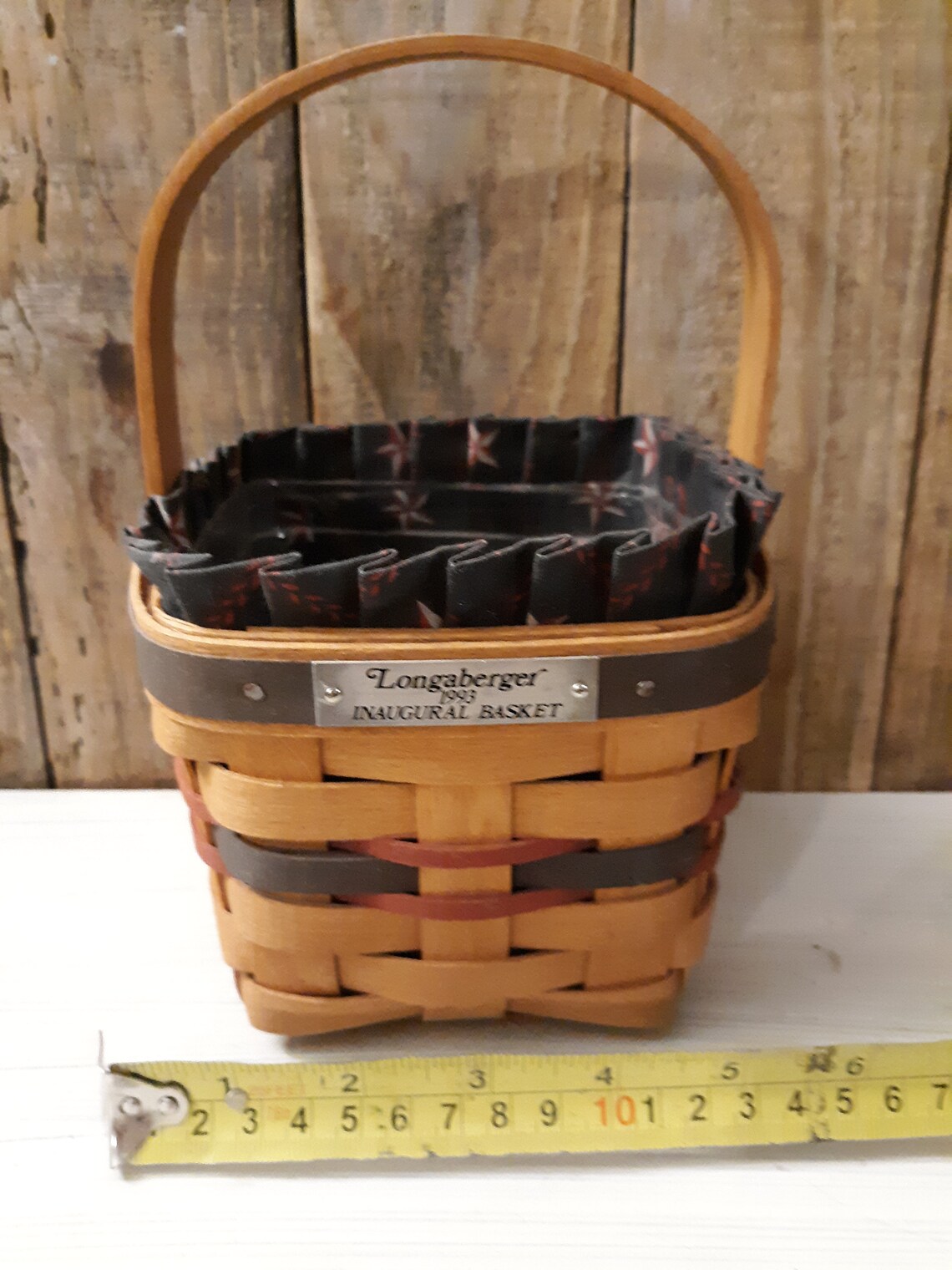 Retired Longaberger 1993 Inaugural Basket Etsy