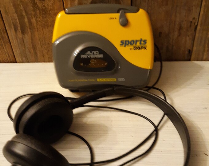 Vintage GPX Sports Cassette Player Works Etsy