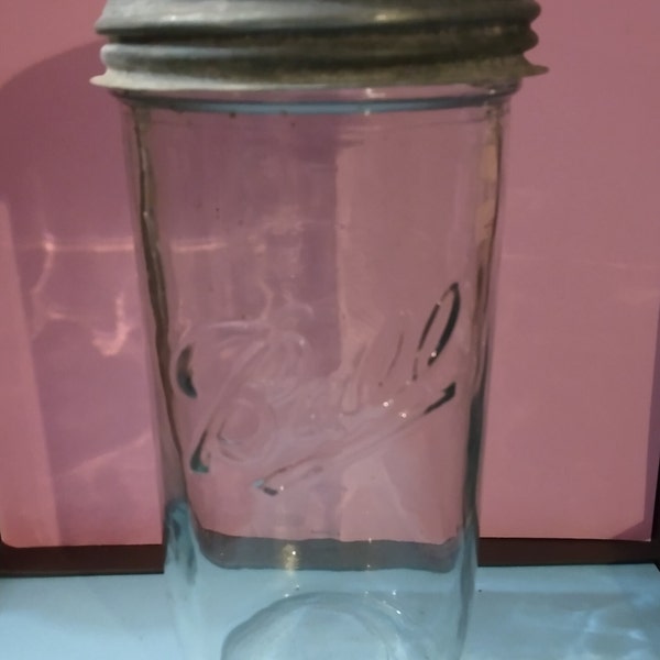 Vintage Ball Smooth Side Freezer Jar w/Zinc Lid