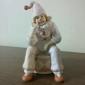 Vintage Enesco Clown Music Box, &quot;Send in the Clowns&quot;