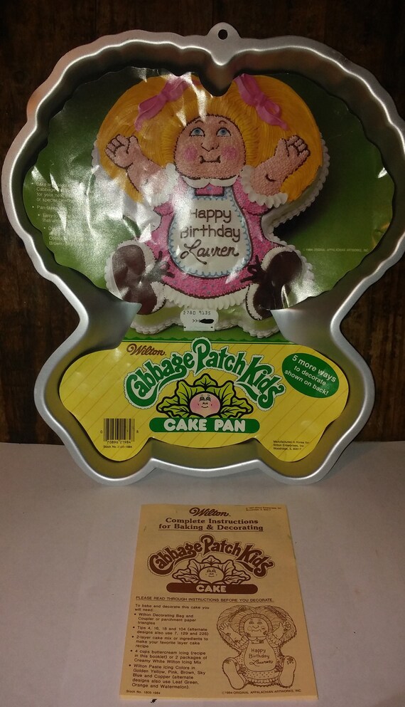 Vintage 1984 Wilton Cabbage Patch Cake Pan Unused Etsy