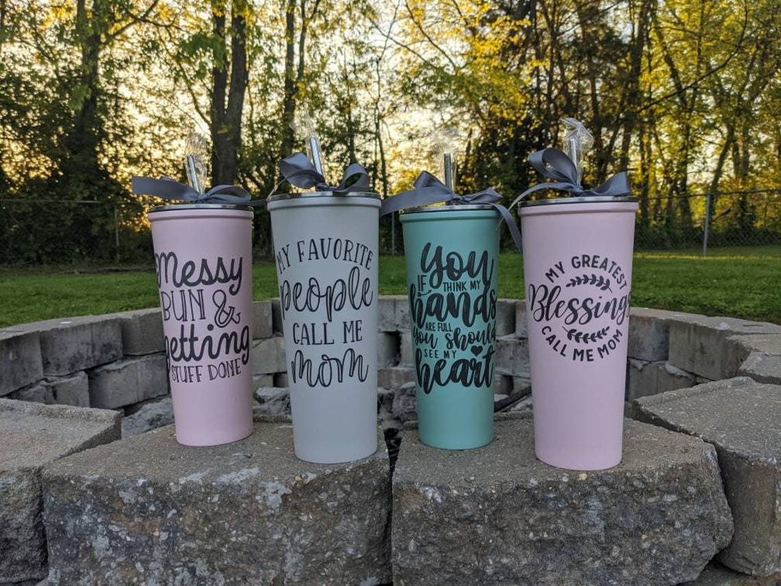 Mother's Day Tumblers Full Hands Full Heart 22oz Stainless Etsy