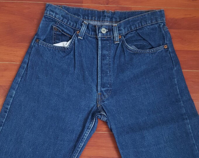 80's Medium Dark Levi's 501 Jeans Fit Like 31W 32L Made in USA Vintage ...