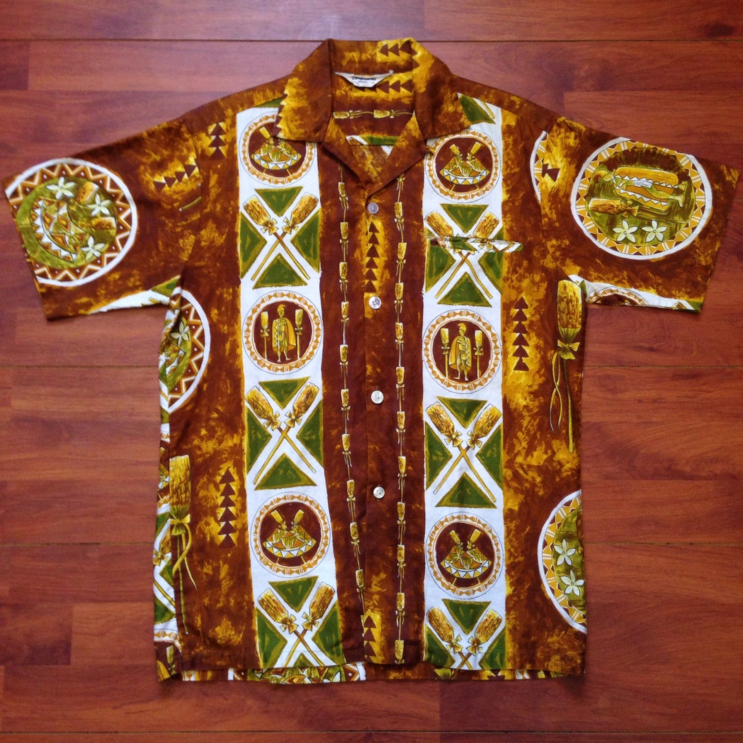 60's Tropicana Hawaiian Shirt Hawaiian Royalty Fits - Etsy