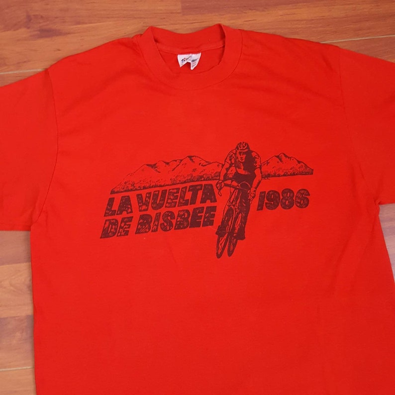 1986 La Vuelta De Bisbee Vintage Bicycle Race Shirt Small/medium Made