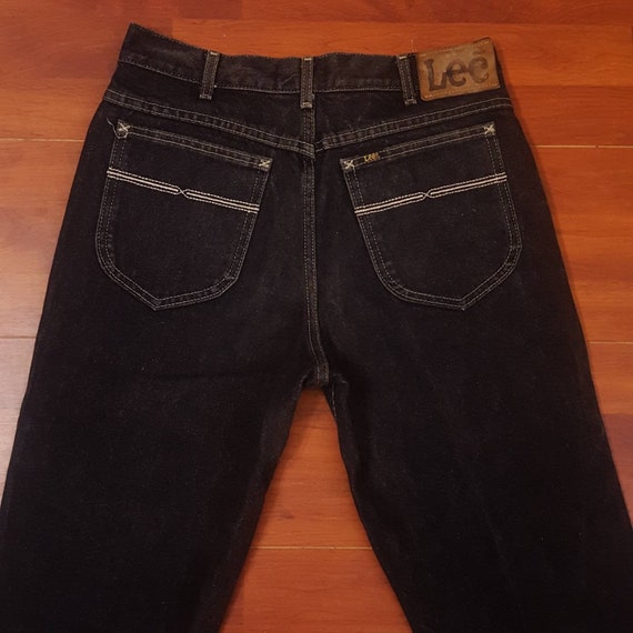 70's/80's Faded Black Lee Riders - Fits Like 30W … - image 1