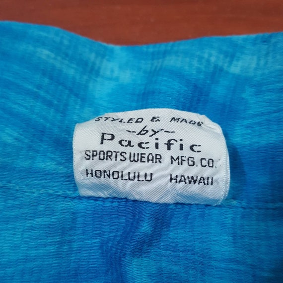 50's or 60's Hawaiian Surf Pacific Sportswear Shi… - image 5