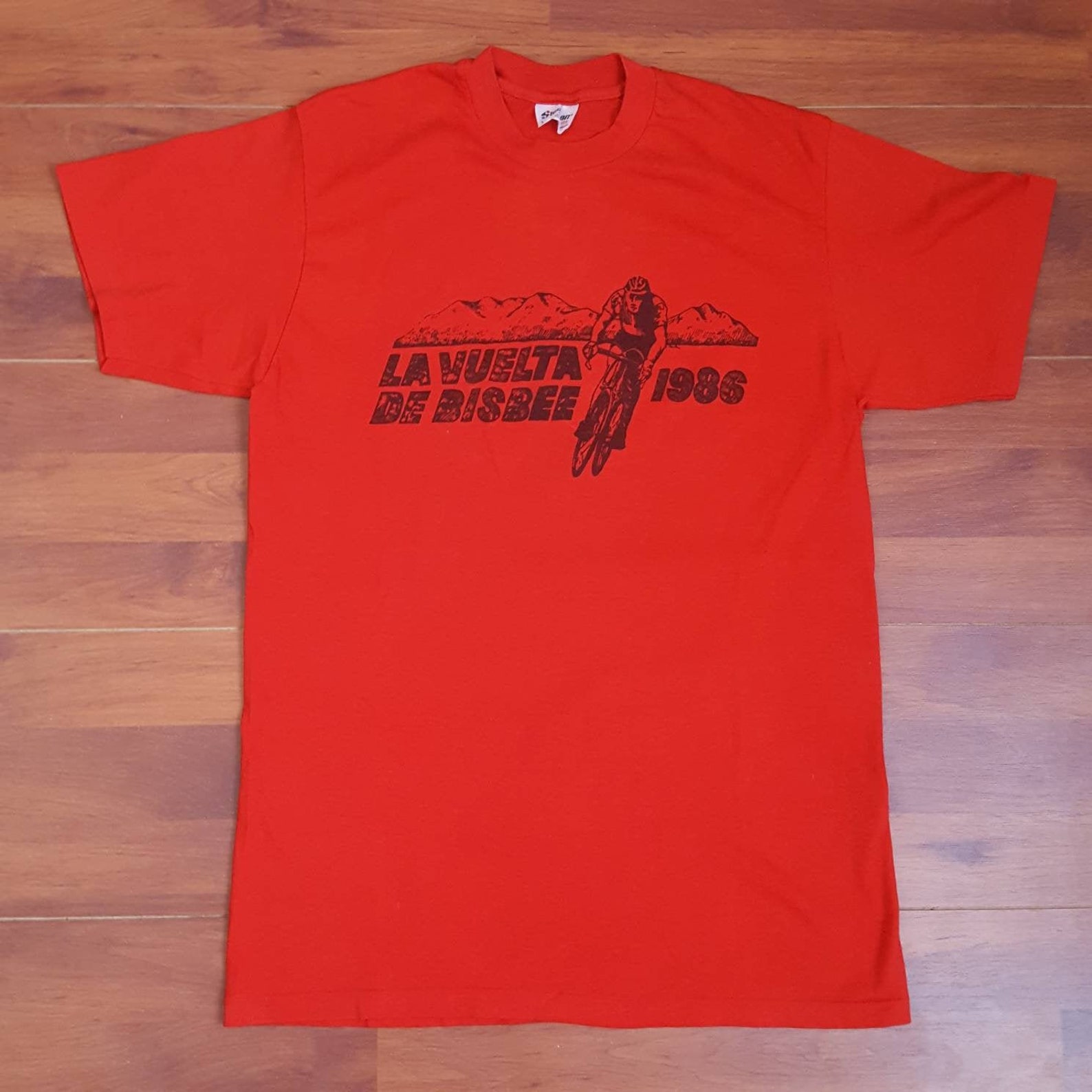 1986 La Vuelta De Bisbee Vintage Bicycle Race Shirt Small/medium Made