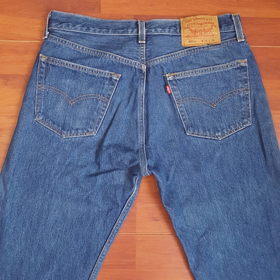 90's Levi's 501xx Jeans Fit Like 32W/33W and 33L - Etsy