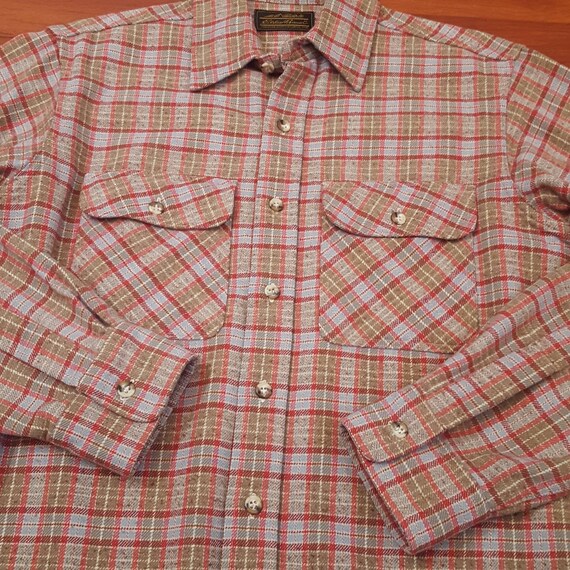 1970's Eddie Bauer Flannel Shirt - Fits Like a Me… - image 7