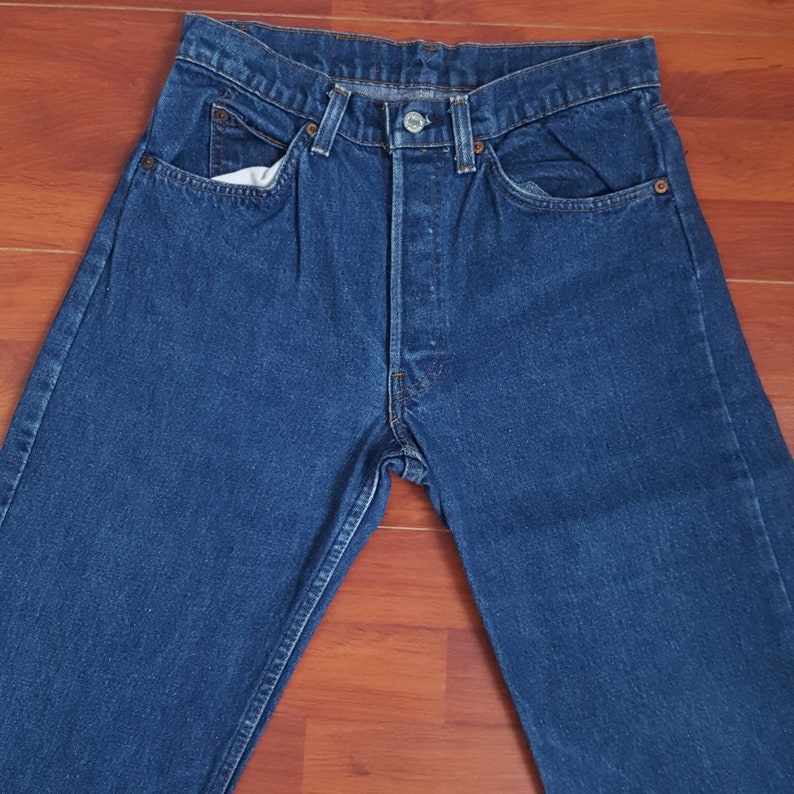 80's Medium Dark Levi's 501 Jeans Fit Like 31W 32L - Etsy