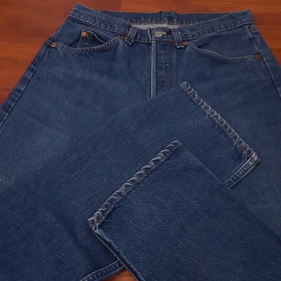 70's/80's Dark Wash Levi's 501 Jeans - Fit Like 3… - image 7