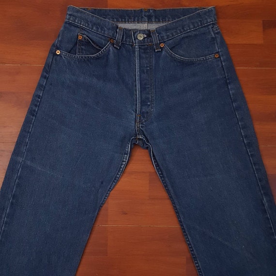 70's/80's Dark Wash Levi's 501 Jeans - Fit Like 3… - image 1