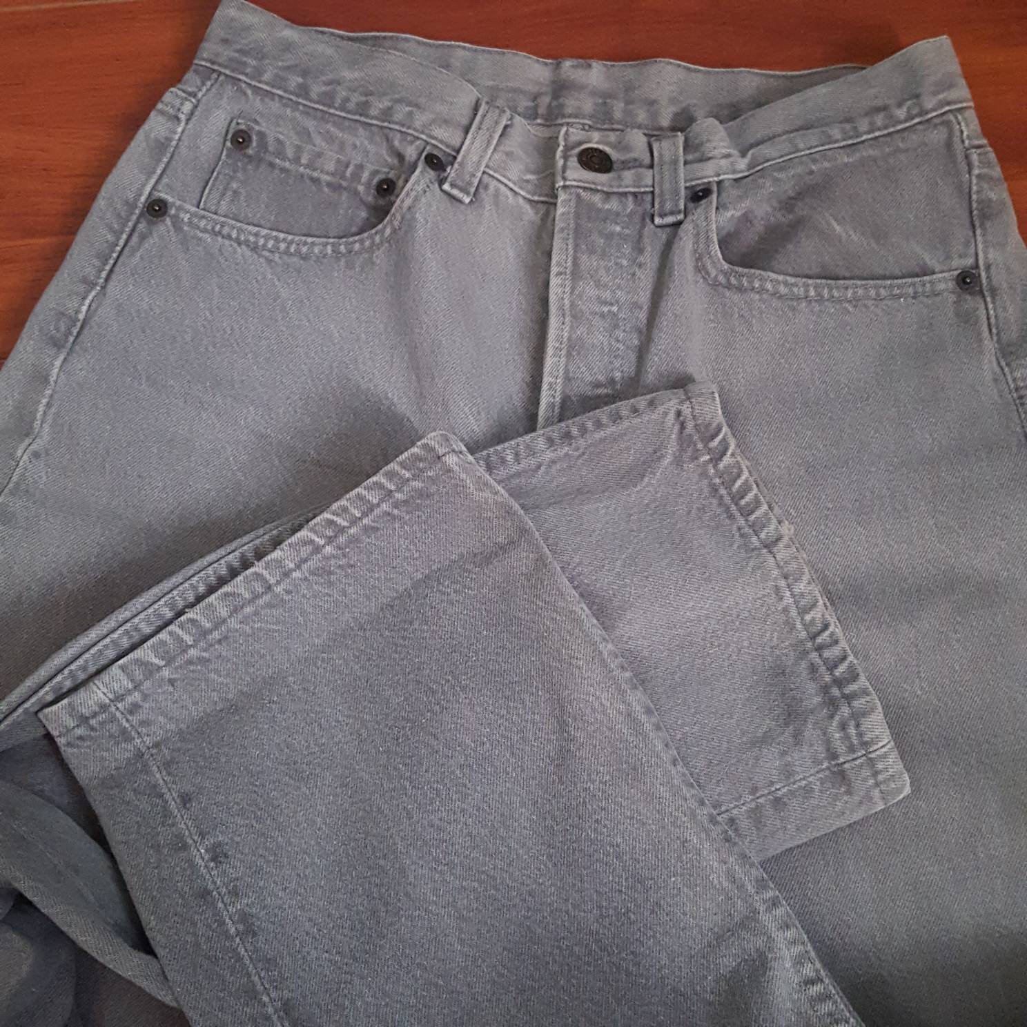 80's Light Gray Levi's 501 Jeans Fit Like 30W and | Etsy
