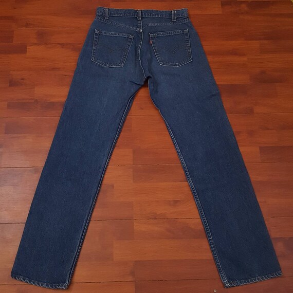 70's/80's Dark Wash Levi's 501 Jeans - Fit Like 3… - image 4